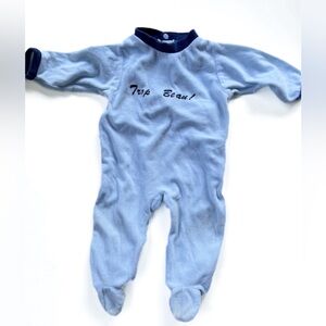 Onesie trop beau from  «  tout simplement » 4-6 mos